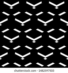 Seamless pattern. Rhombuses, chevrons, parallelograms ornament. Figures wallpaper. Geometric backdrop. Ethnic motif. Simple shapes background. Digital paper, textile print, web design, abstract.