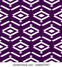 Seamless pattern. Rhombuses, chevrons, parallelograms ornament. Figures wallpaper. Ethnic motif. Simple shapes background. Geometric backdrop. Digital paper, textile print, web design, abstract.