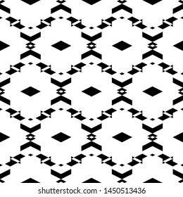 Seamless pattern. Rhombuses, chevrons, triangles, figures ornament. Geometrical backdrop. Shapes background. Geometric wallpaper. Polygons motif. Digital paper, textile print, web design, abstract.