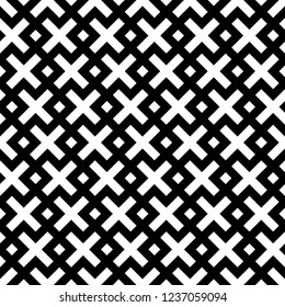 Seamless pattern of rhombuses and crosses. Geometric background. Vector illustration. Good quality. Good design.
