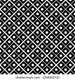 Seamless pattern of rhombuses and dots. Geometric background. Vector illustration. Good quality. Good design.