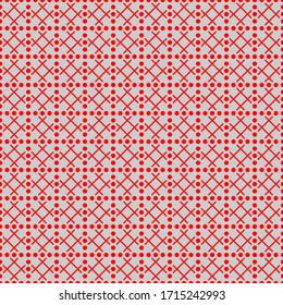 Seamless pattern of rhombuses and dots. Geometric background. Vector illustration. Good quality. Good design.
