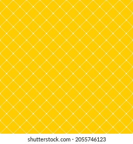 Seamless pattern of rhombuses and dots. Geometric orange background.