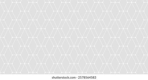 Seamless pattern of rhombuses and dots. Geometric background. Unusual lattice. Vector illustration. Good quality. Good design.