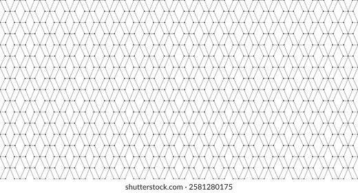 Seamless pattern of rhombuses and dots. Geometric background. Unusual lattice. Vector illustration. Good quality. Good design.