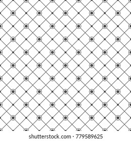 Seamless pattern of rhombuses and dots. Geometric background. Vector illustration. Good quality. Good design.