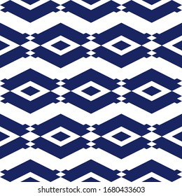Seamless pattern. Rhombuses, figures backdrop. Ethnic motif. Diamonds, shapes ornament. Folk background. Geometric wallpaper. Digital paper, textile print, web design, abstract illustration. Vector.