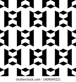 Seamless pattern. Rhombuses, figures ornament. Folk wallpaper. Ethnic motif. Simple shapes background. Geometric backdrop. Digital paper, textile print, web design, abstract.
