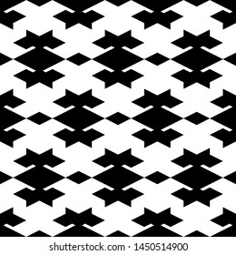 Seamless pattern. Rhombuses, figures ornament. Geometrical backdrop. Simple shapes background. Geometric wallpaper. Polygons motif. Digital paper, textile print, web design, abstract. Vector artwork.