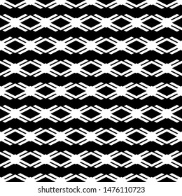 Seamless pattern. Rhombuses, figures ornament. Polygons motif. Geometric backdrop. Simple shapes background. Ethnic wallpaper. Digital paper, textile print, web design, abstract. Vector artwork