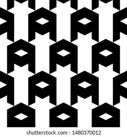 Seamless pattern. Rhombuses, figures ornament. Folk wallpaper. Ethnic motif. Simple shapes background. Geometric backdrop. Digital paper, textile print, web design, abstract.