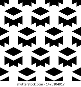 Seamless pattern. Rhombuses, figures ornament. Polygons background. Simple shapes wallpaper. Geometrical backdrop. Digital paper, web designing, textile print. Vector.