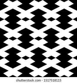 Seamless pattern. Rhombuses, figures ornament. Geometric backdrop. Simple shapes background. Ethnic wallpaper. Polygons motif. Digital paper, textile print, web design, abstract. Vector artwork.