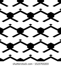 Seamless pattern. Rhombuses, figures ornament. Diamonds, shapes wallpaper. Ethnic motif. Shapes background. Geometric backdrop. Digital paper, textile print, web design, abstract. Vector artwork.