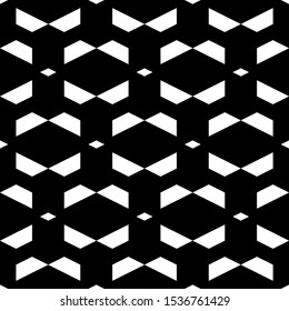 Seamless pattern. Rhombuses, figures ornament. Polygons motif. Geometrical backdrop. Simple shapes background. Geometric wallpaper. Digital paper, textile print, web design, abstract. Vector artwork.