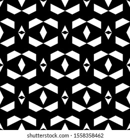 Seamless pattern. Rhombuses, figures ornament. Geometrical backdrop. Geometric wallpaper. Polygons motif. Digital paper, textile print, web design, abstract. Simple shapes background. Vector artwork.