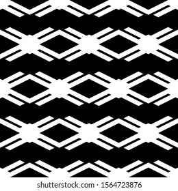 Seamless pattern. Rhombuses, figures ornament. Polygons motif. Geometric backdrop. Simple shapes background. Ethnic wallpaper. Digital paper, textile print, web design, abstract. Vector artwork.
