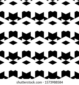 Seamless pattern. Rhombuses, figures ornament. Folk wallpaper. Ethnic motif. Diamonds, shapes background. Geometric backdrop. Digital paper, textile print, web design, abstract.