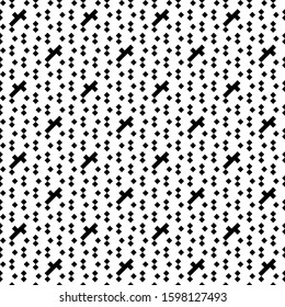 Seamless pattern. Rhombuses, figures ornament. Diamonds, shapes wallpaper. Ethnic motif. Forms, checks background. Tiles, signs backdrop. Textile print, web design, abstract illustration. Vector.