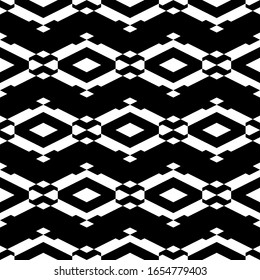 Seamless pattern. Rhombuses, figures ornament. Diamonds, shapes wallpaper. Shapes background. Geometric backdrop. Ethnic motif. Digital paper, textile print, web design, abstract. Vector artwork.