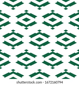Seamless pattern. Rhombuses, figures ornament. Diamonds, shapes wallpaper. Ethnic motif. Shapes background. Geometric backdrop. Digital paper, textile print, web design, abstract. Vector artwork.