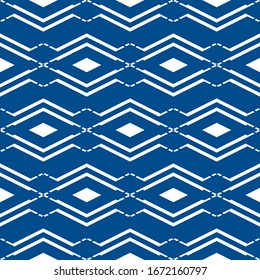 Seamless pattern. Rhombuses, figures ornament. Ethnic wallpaper. Diamonds, shapes backdrop. Folk image. Mosaics background. Geometric motif. Digital paper, web design, textile print, abstract. Vector.