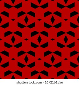 Seamless pattern. Rhombuses, figures ornament. Geometrical backdrop. Polygons motif. Simple shapes background. Geometric wallpaper. Digital paper, textile print, web design, abstract. Vector artwork.