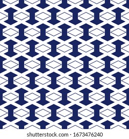 Seamless pattern. Rhombuses, figures ornament. Geometric backdrop. Simple shapes background. Ethnic wallpaper. Polygons motif. Digital paper, textile print, web design, abstract. Vector
