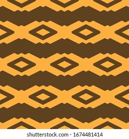 Seamless pattern. Rhombuses, figures ornament. Diamonds, shapes wallpaper. Ethnic motif. Shapes background. Geometric backdrop. Digital paper, textile print, web design, abstract. Vector artwork.