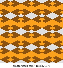 Seamless pattern. Rhombuses, figures ornament. Polygons background. Simple shapes wallpaper. Geometrical backdrop. Digital paper, web designing, textile print. Vector