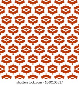 Seamless pattern. Rhombuses, figures ornament. Diamonds, shapes wallpaper. Ethnic motif. Shapes background. Geometric backdrop. Digital paper, textile print, web design, abstract. Vector artwork