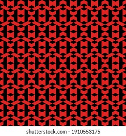 Seamless pattern. Rhombuses, figures ornament. Folk wallpaper. Ethnic motif. Simple shapes background. Geometric backdrop. Digital paper, textile print, web design, abstract