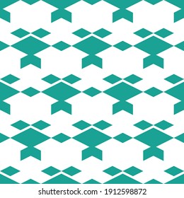 Seamless pattern. Rhombuses, figures ornament. Geometrical backdrop. Simple shapes background. Geometric wallpaper. Polygons motif. Digital paper, textile print, web design, abstract. Vector artwork.