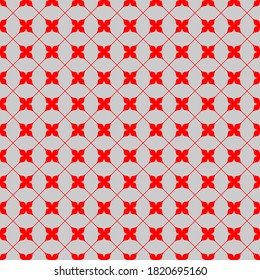 Seamless pattern of rhombuses. Geometric floral background.