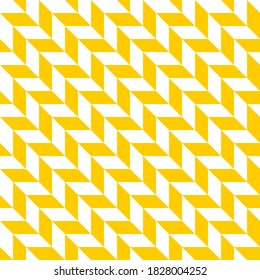 Seamless pattern of rhombuses. Geometric orange background.