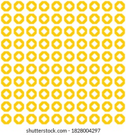 Seamless pattern of rhombuses. Geometric orange background.