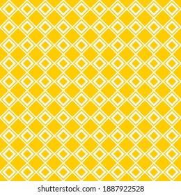 Seamless pattern of rhombuses. Geometric orange background.