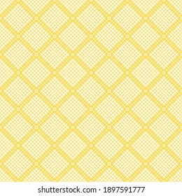 Seamless pattern of rhombuses. Geometric orange background. Unusual lattice.