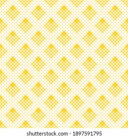 Seamless pattern of rhombuses. Geometric orange background.