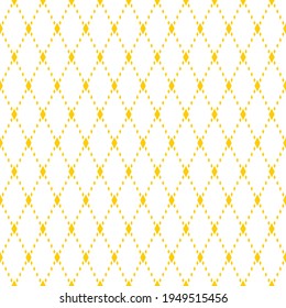 Seamless pattern of rhombuses. Geometric orange background.