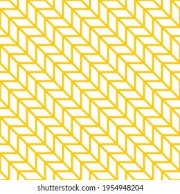 Seamless pattern of rhombuses. Geometric orange background.
