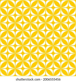 Seamless pattern of rhombuses. Geometric orange background.