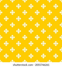 Seamless pattern of rhombuses. Geometric orange background.