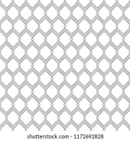 Seamless pattern of rhombuses. Geometric striped background. Vector illustration. Good quality. Good design.