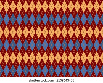 Seamless pattern of rhombuses. geometric pattern wallpaper, clothing, knit sweater, wrapping, fabric, vector illustration.
