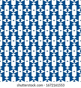 Seamless pattern. Rhombuses, hexagons, figures ornament. Polygons motif. Geometrical backdrop. Simple shapes wallpaper. Geometric background. Digital paper, textile print, abstract. Vector artwork