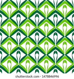 Seamless pattern with rhombuses on a white background.