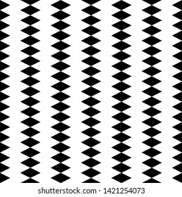 Seamless pattern. Rhombuses ornament. Diamonds backdrop. Lozenges wallpaper. Ethnic motif. Geometric background. Digital paper, textile print, web design, abstract. Vector.