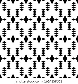 Seamless pattern. Rhombuses ornament. Diamonds backdrop. Lozenges wallpaper. Ethnic motif. Geometric background. Digital paper, web design, textile print, abstract.