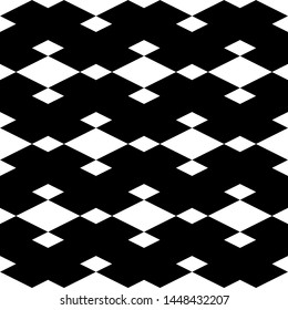 Seamless pattern. Rhombuses ornament. Lozenges wallpaper. Diamonds backdrop. Ethnic motif. Geometric background. Digital paper, textile print, web design, abstract. Vector artwork.